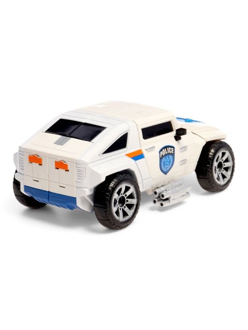Робот "Полицейский внедорожник", с металлическими элементами, трансформируется
