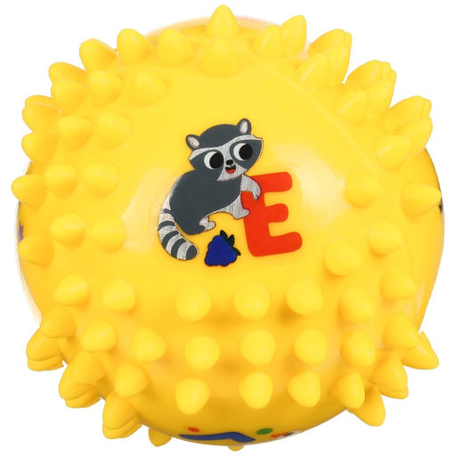 Развивающий тактильный мячик Крошка Я «Ежик», ø9 см, с пищалкой, от 6 мес., в пакете