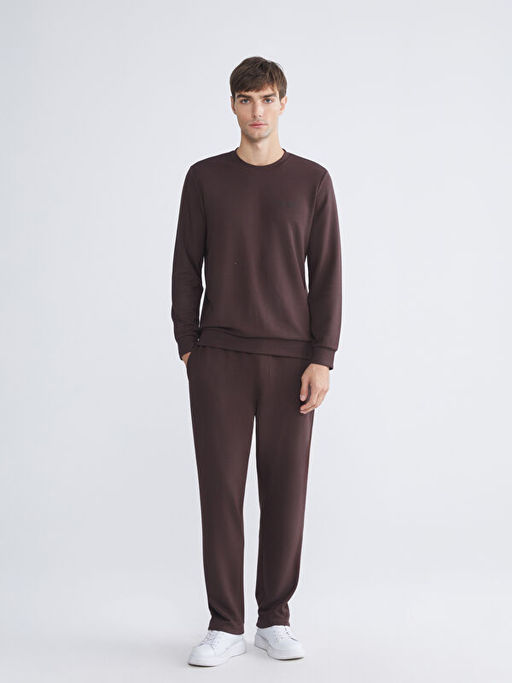 Bisiklet Yaka Erkek Sweatshirt
