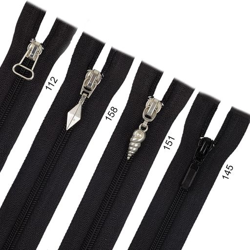 Молния Спираль декоративная GAMMA G105D с брелком 65 см тип 5 10 шт разъёмная однозамковая