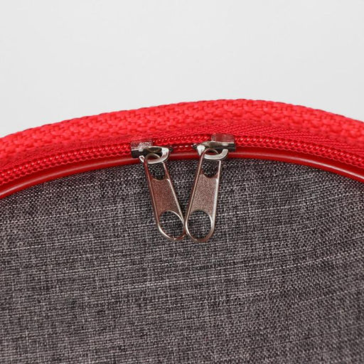 Сумка - переноскадля животных, каркасная, складная, 46 х 28,5 х 26 см, красно-серая - Пижон фото 4