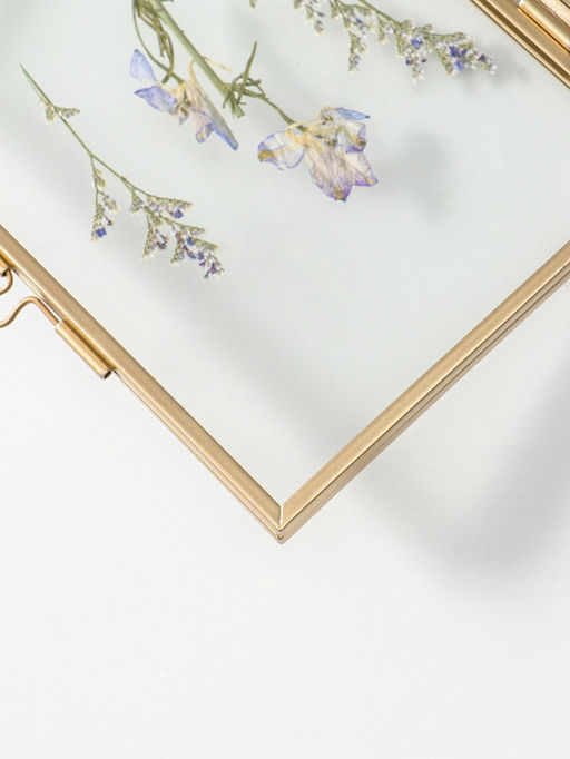 Фоторамка металл 9х13 см "Сухоцветы" 1,6х11х16 см