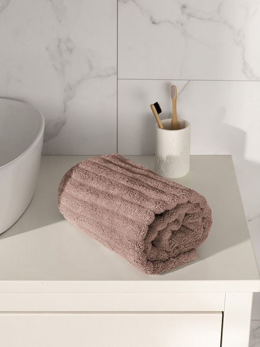 Полотенце махровое 50x90 бежевый махровая ткань