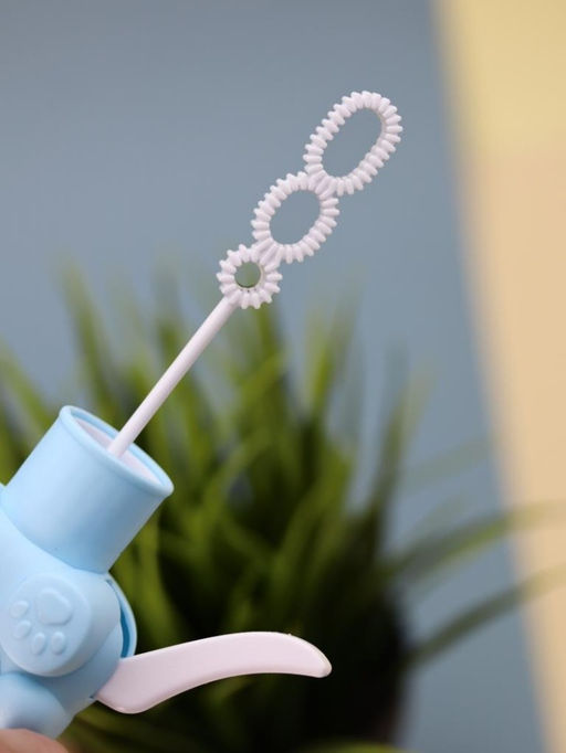 Портативный механический ручной вентилятор Interesting kitty, blue