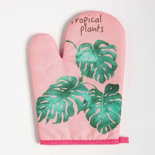 Варежка Доляна Tropical цвет розовый 26х16 см, 100% п/э  фото 2