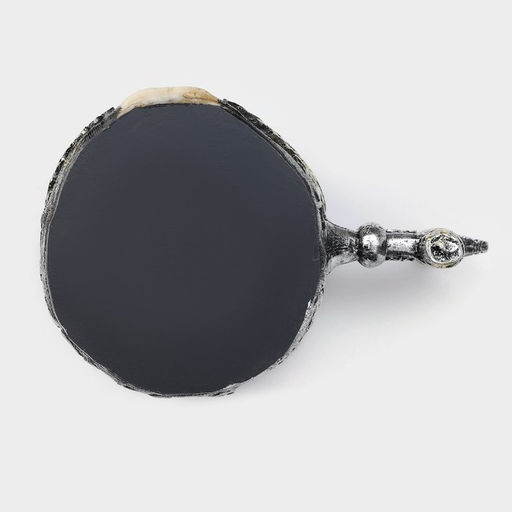 Кружка средневековая «Череп с мечом. Хэллоуин», 400 мл, 14×9×11 см, нержавеющая сталь, серебристая