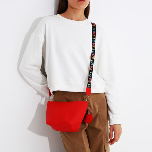 Сумка кросс-боди на молнии, цвет красный - Simaland фото 6