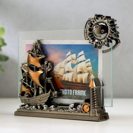 Фоторамка для фото10?15 см Корабль, пластик, 15?14 см