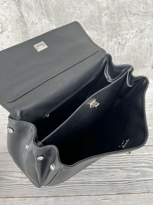 Женская кожаная сумка-портфель 8399-3 Черный - Sergio valentini фото 5