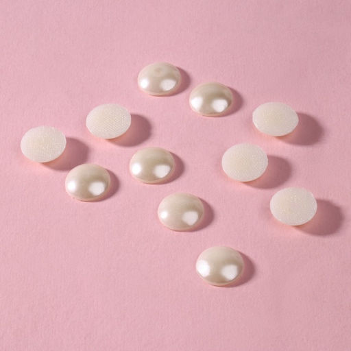 Цена за 3 шт. Стразы термоклеевые «Жемчуг», d=12 мм, 20 шт.