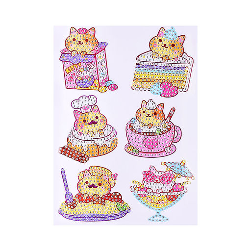 Мозаика алмазная "Веселая киска" в коробке