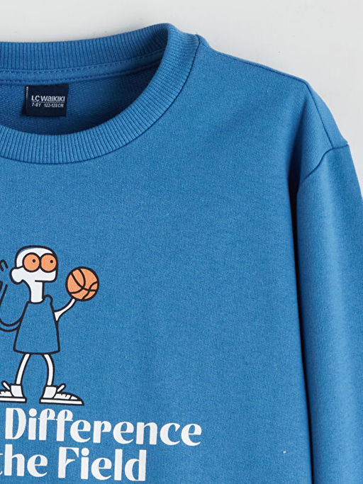 Bisiklet Yaka Erkek ?ocuk Sweatshirt