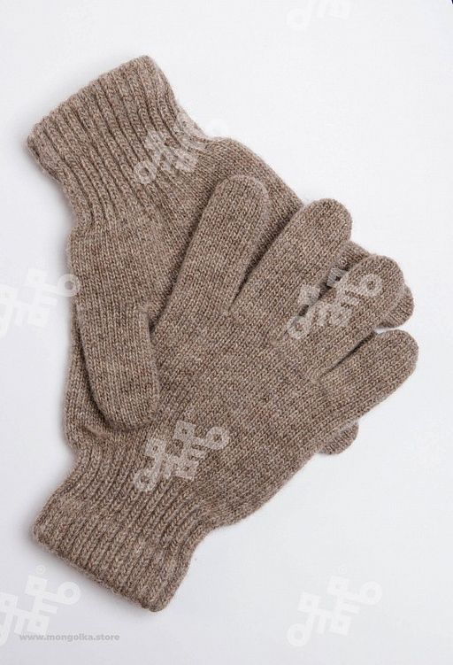 Перчатки взрослые из 100% монгольской шерсти (арт. 04185) - Тод оймс ххк фото 2