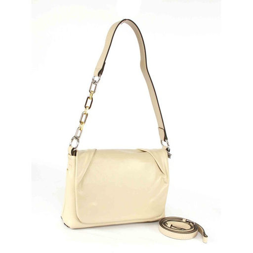 Сумка женская натуральная кожа GU 2033-8200, 1отд+карм/пер, плечевой ремень, бежевый SALE 265817 - Adelia фото 6
