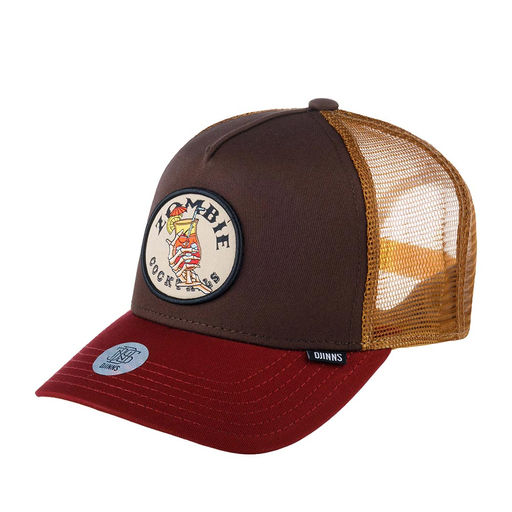 Бейсболка DJINNS арт. HFT Food Zombie (коричневый / красный)