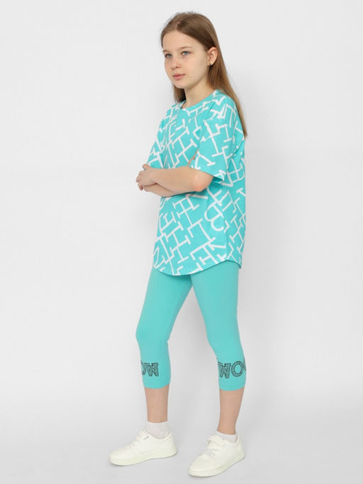 CRB wear/CSJG 70391-38-378 Бриджи для девочки,ментоловый/Ex.Cherubino  фото 2