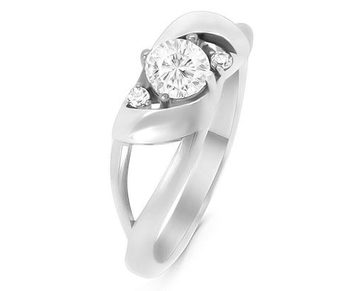 Кольцо из серебра куб.циркон., МЦВА254