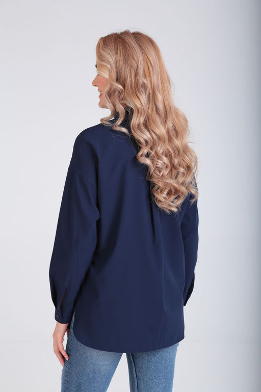 Рубашка Modema 449/5 синий фото 3