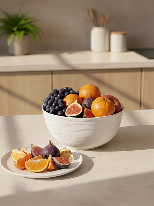 Салатник 2,8 л 24*24*11,5 см Айсберг волны, фарфор - Elan gallery фото 3