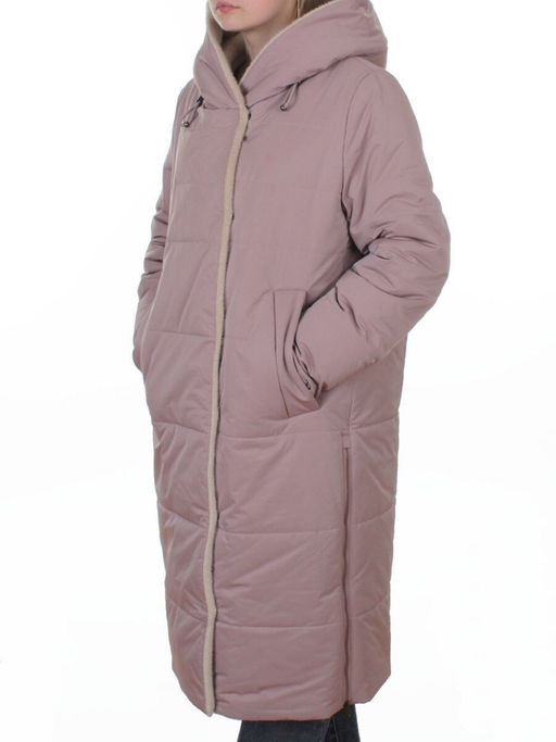 T-9115 LILAC Пальто зимнее женское (верблюжья шерсть)