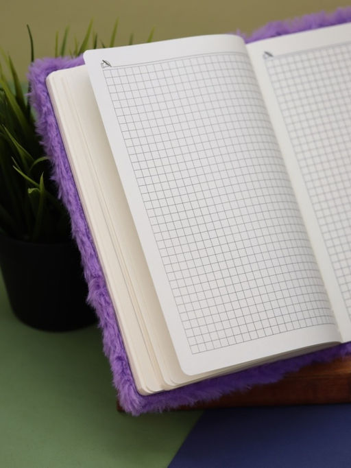 Блокнот плюшевый "Mermaid", purple, 21,5х15 см, плотность 80 гр.