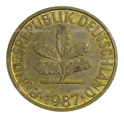 10 пфеннигов 1987 года F Германия