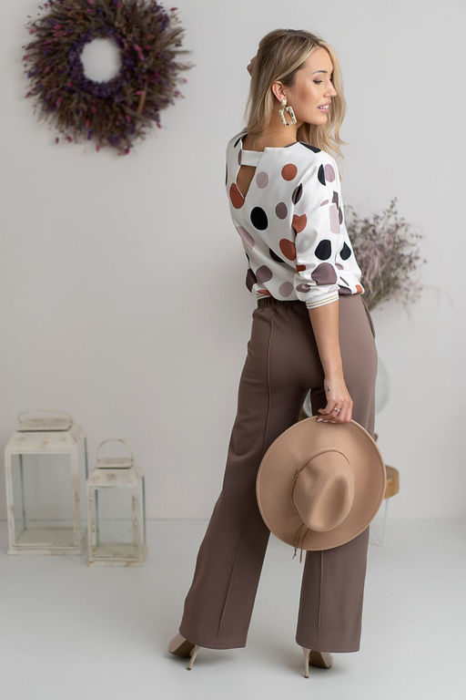 Брюки Nika.PL Hajdan-30 бежевый  фото 3