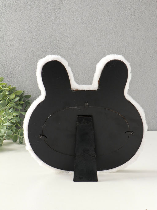 Фоторамка МДФ, иск. мех 11х17,8 см "Белая зайка" 24,5х2х25 см