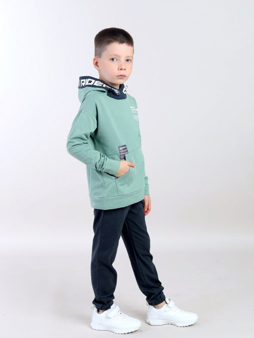 CRB wear / CWKB 63971-37-424 Толстовка для мальчика,зеленый/Ex.Cherubino  фото 2