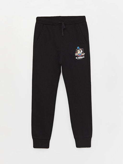 Beli Lastikli Nostaljik Maymun Bask?l? Erkek ?ocuk Jogger E?ofman Alt? - Waikiki фото 3