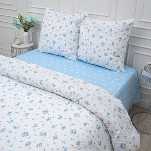 КПБ Традиция, 2,0 спальный с европростыней, поплин, 100% хлопок, пл. 110 гр./кв.м., Иммортели Пододеяльник 177*217, простыня 240*217, наволочка 70*70 (2 шт.)  фото 13