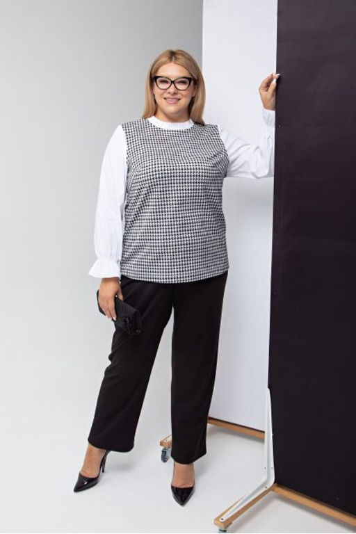 Блуза Luxury Moda 1236 бело-черный