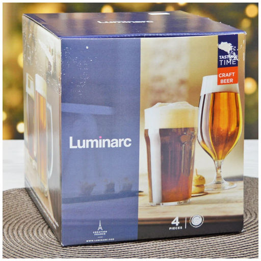 Набор стаканов ВРЕМЯ ДЕГУСТАЦИЙ КРАФТ БИР без декора 4шт арт.P9587 /Люминарк/ - Luminarc фото 4