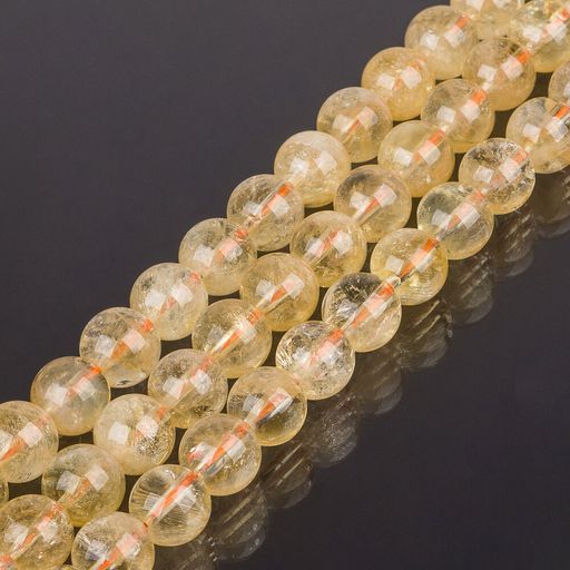 Бусины для украшений из Цитрина (36 бусин)