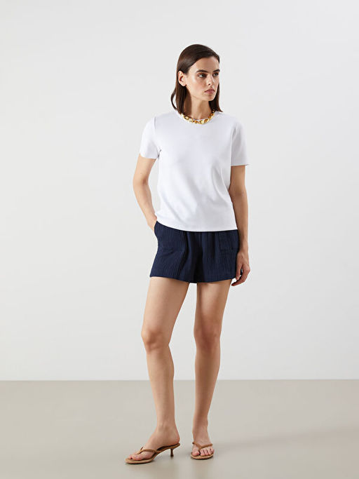 Bisiklet Yaka Kad?n Ti??rt