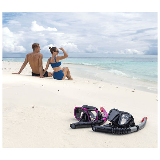 Набор для плавания Bestway Black Sea 24021, от 14 лет, маска, трубка, МИКС