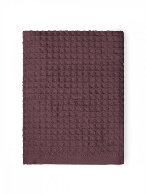 Полотенце для лица 50x90 марсала вафельное полотно