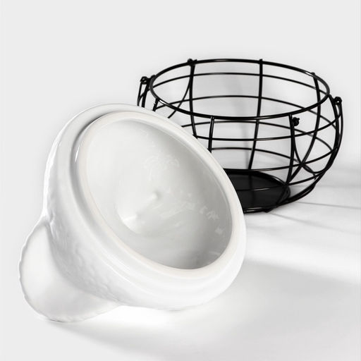 УЦЕНКА Емкость для хранения «Курочка» 22×20.5×26.5 см