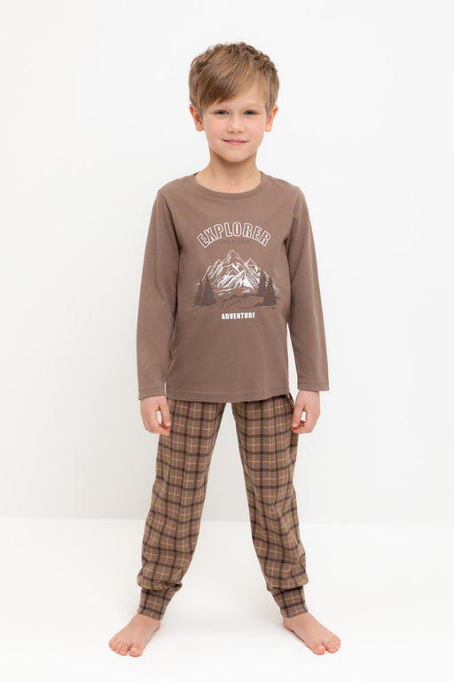 Пижама детская Crockid К 1606 сосновая кора хлопок  фото 5