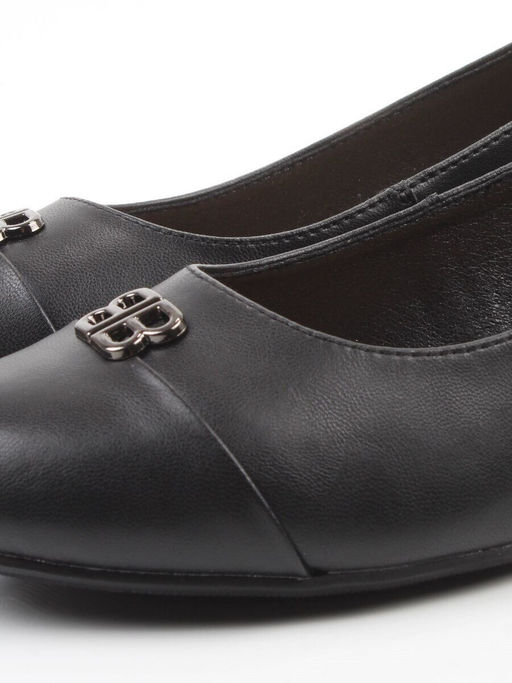 06-M47-4 BLACK Туфли женские (натуральная кожа)