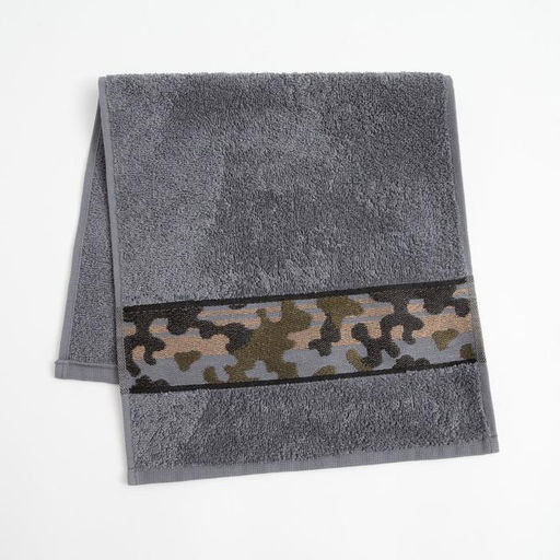 Полотенце махровое Love Life Милитари 30?60 см, цв. графит, 100% хлопок, 360 г/м?