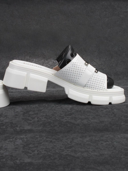 08-PEY148-1 WHITE Босоножки женские (натуральная кожа) - Фабричный китай фото 12