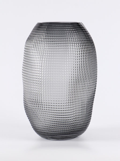 Ваза «Аллесио», 25×16 см, стекло, чёрная