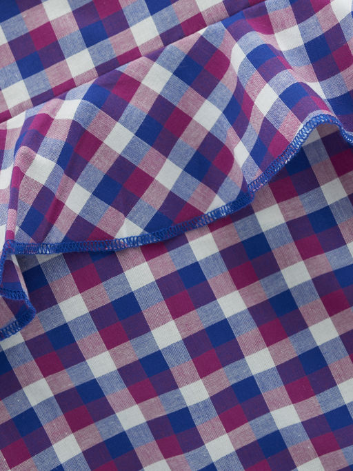 Блузка для девочки в клетку UD 4952 сирень клетка - Mini maxi фото 6