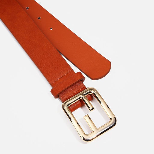 Ремень женский, ширина 3,5 см, пряжка металл, цвет рыжий - Simaland фото 2