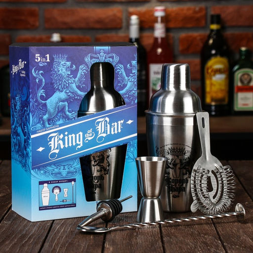 Набор для приготовления коктейлей Король бара: 5 предметов - Дорого внимание фото 11