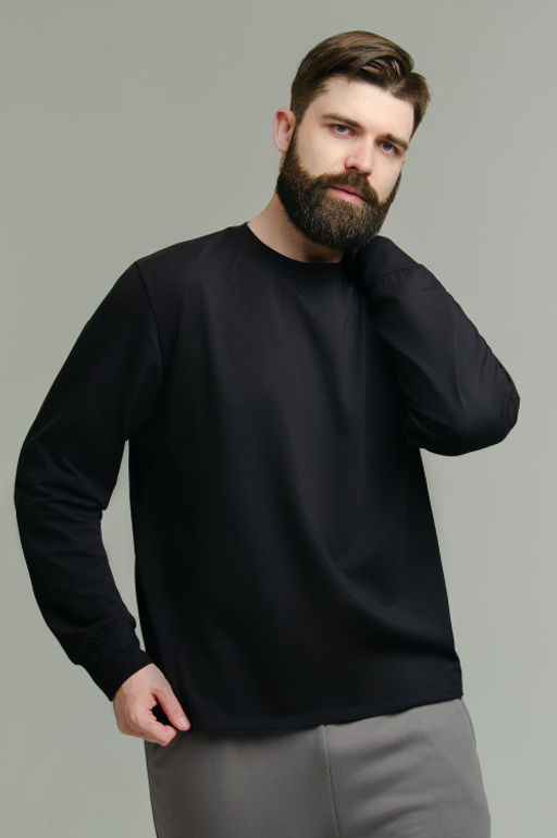 Арт. 67127/1 Лонгслив мужской 48-56 (5 шт) Цвет:черный - Идеал фото 8