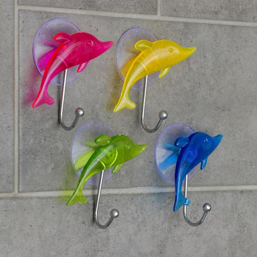 Крючок на вакуумной присоске Дельфин, цвет МИКС - Simaland фото 4