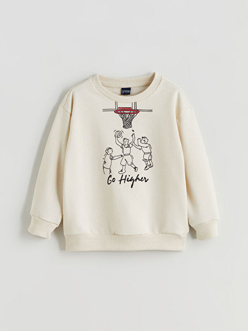 Bisiklet Yaka Erkek ?ocuk Sweatshirt