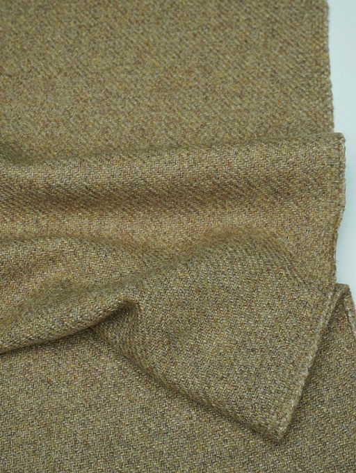 Шерсть пальтово-костюмная Твид цв.Оливково-песочный, ш.1.5м, шерсть-50%, п/э-50%, 370гр/м.кв - Купава фото 4